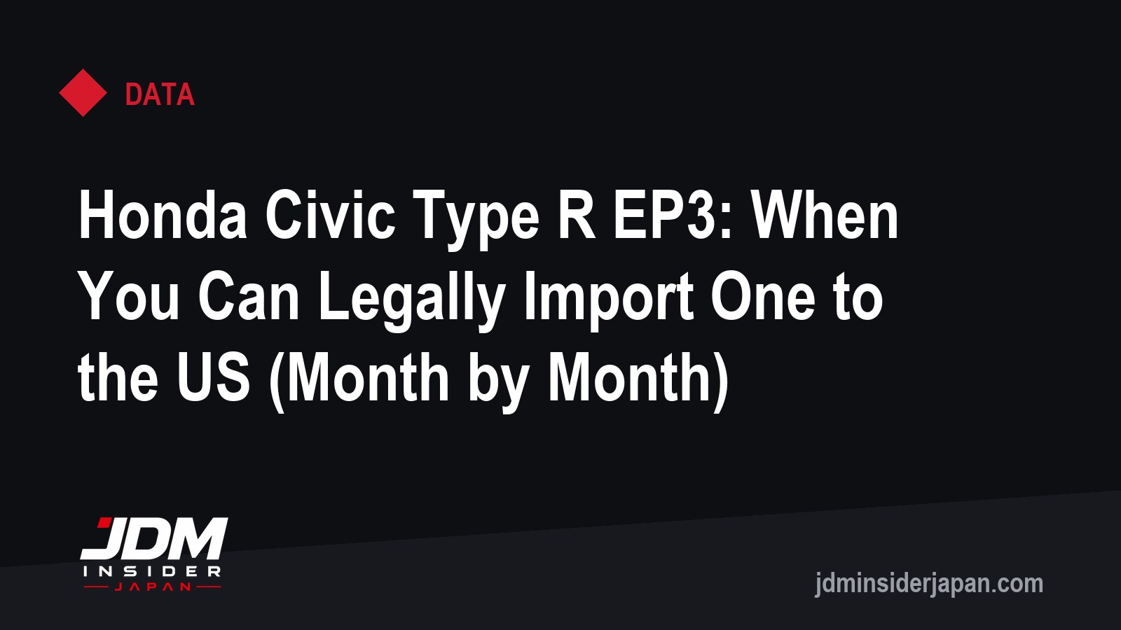 Honda Civic Type R EP3: When You Can Legally Import One to the US (Month by Month)